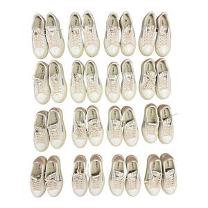 New AUTRY Dallas Kids Sneakers LOT OF 16 Sizes 31-34 White Leather Water Resist